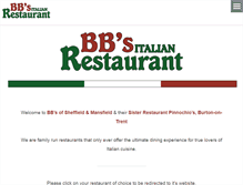 Tablet Screenshot of bbsrestaurant.co.uk